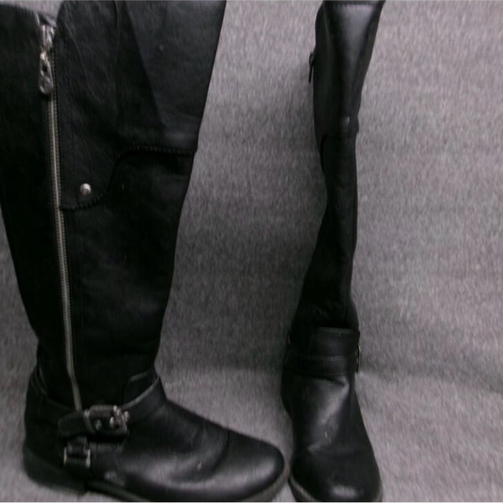 Source Unknown Black Over the Knee Boots
